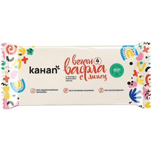 Веган Вафли с Лимец Канап 160 г  (4 х 40 г)